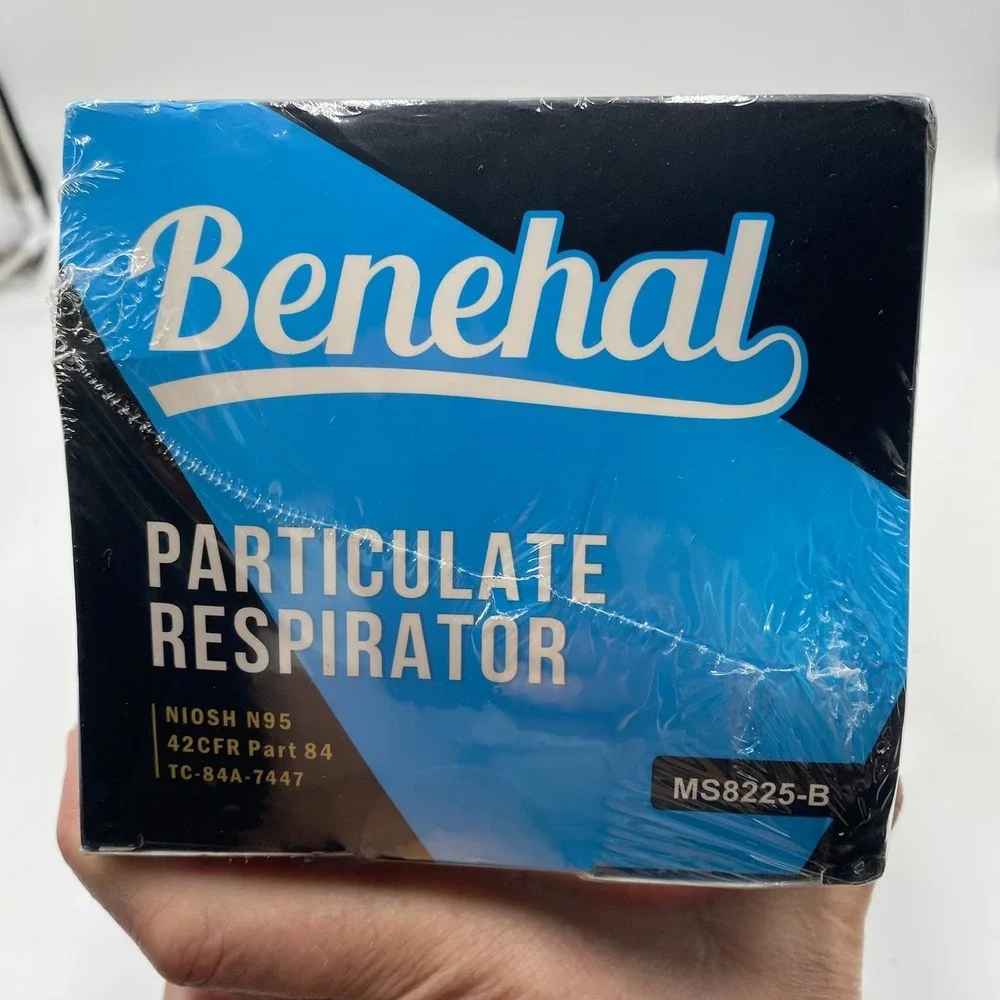 benehal‎ NIOSH Approved N95 Mask Particulate Respirators Pack of 50 N95 Face NEW